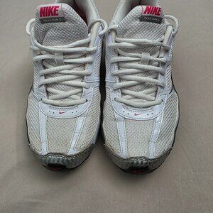 Nike Reax Run 5 407987-116 Womens White Silver Running Training Shoes Size 8.5
